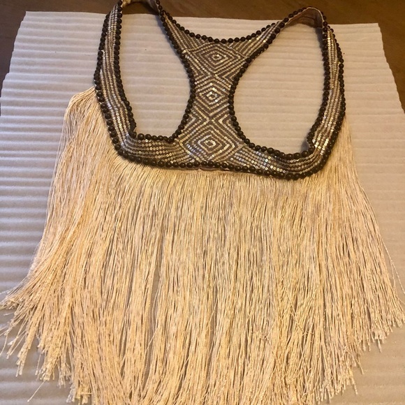 SASS & BIDE STUDDED TIE DYE FRINGE VEST NEW $185 - Picture 6 of 8